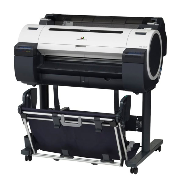 Canon imagePROGRAF iPF670 with stand and basket