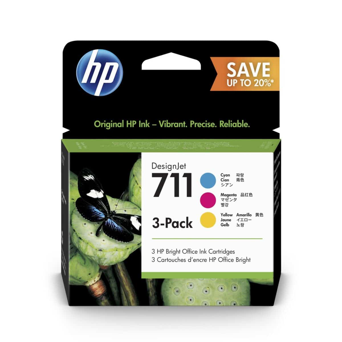 No. 711 3-Ink Cyan/Magenta/Yellow Multipack - 29ml