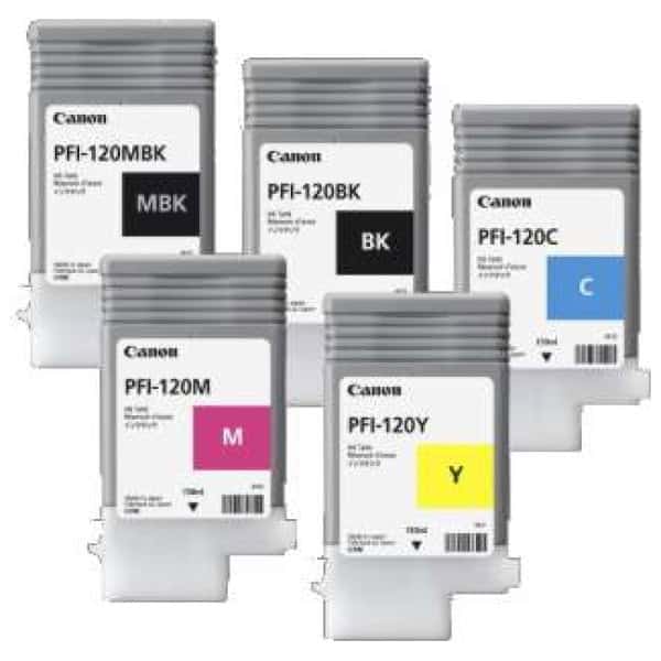 Canon imagePROGRAF TM 200 and 300 Series Ink Bundle MBK,PBK,C,M,Y 130ml