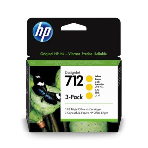 No. 712 Yellow DesignJet Ink Cartridge - 29ml 3-pack