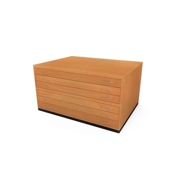 A0 6 drawer traditional beech.