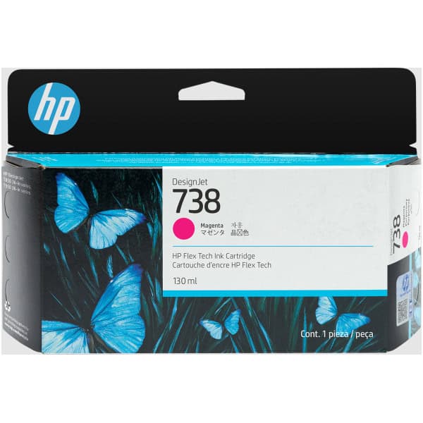 No. 738 HP DesignJet Flex Tech Ink Cartridge Magenta - 130ml