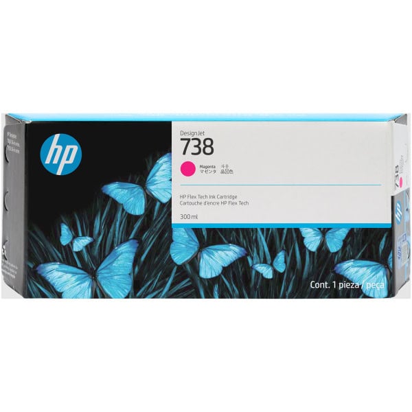 No. 738 HP DesignJet Flex Tech Ink Cartridge Magenta - 300ml