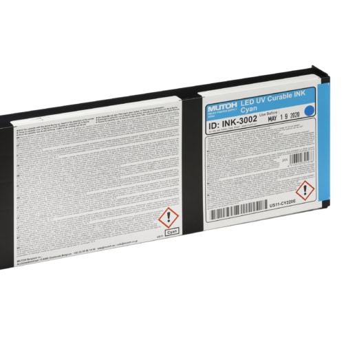 Mutoh Cyan Flexible Ink Cassette 220ml - US-11-CY